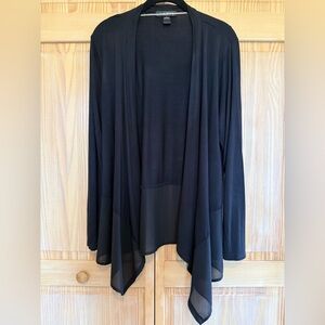 August Silk Light Weight Long Sleeved Black Cardigan
